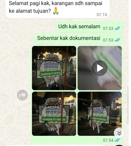 Pengiriman Papan Bunga Selamat Taman Menteng