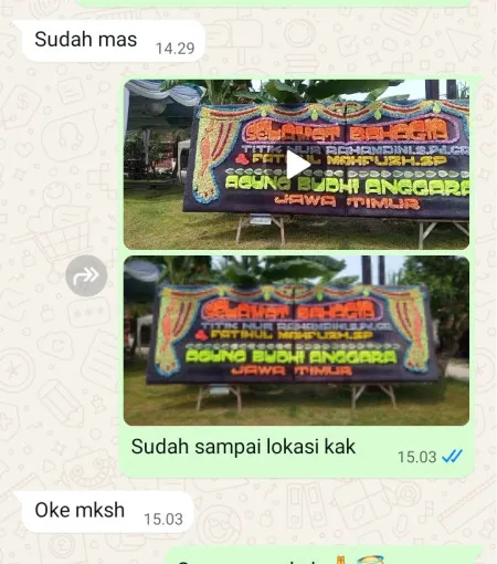 Pengiriman Papan Bunga Taman Menteng