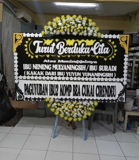 Papan Bunga Duka Taman Menteng