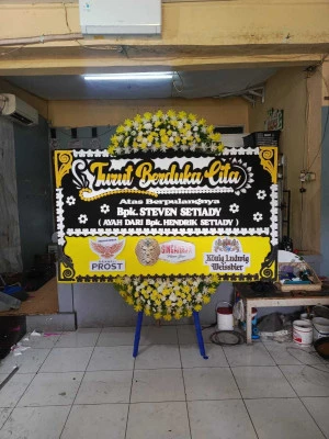Papan Bunga di Taman Menteng