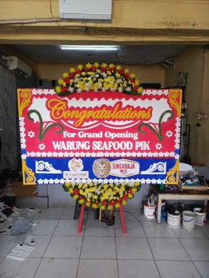 Papan Bunga di Taman Menteng