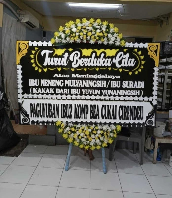 Papan Bunga di Taman Menteng